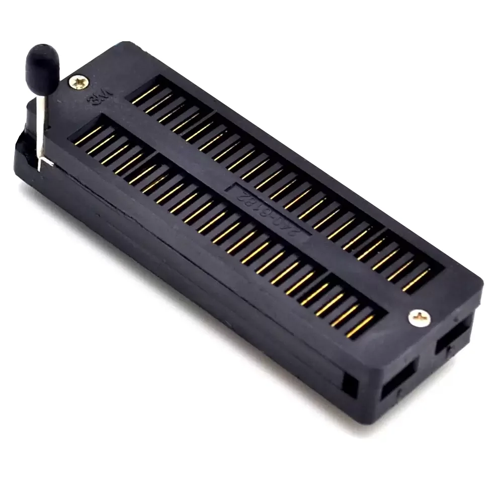 Base Zif Para Circuito Integrado De 40 Pines Negro