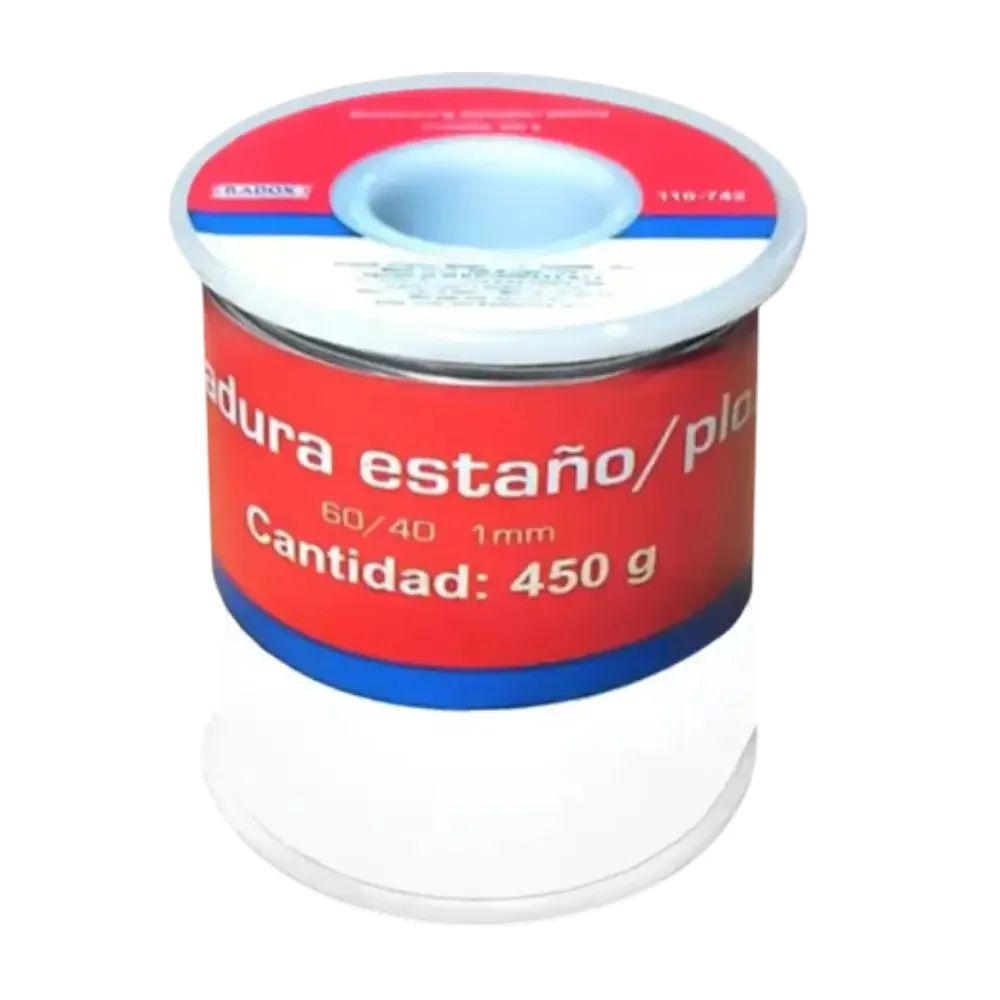 Rollo De 450gr De Soldadura Estaño/plomo 60/40 Diametro 1mm