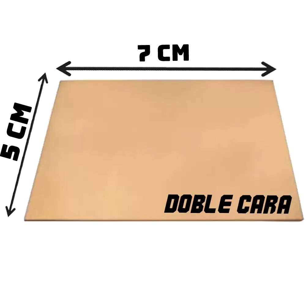 Placa Fenólica 5x7cm Doble Cara De Baquelita