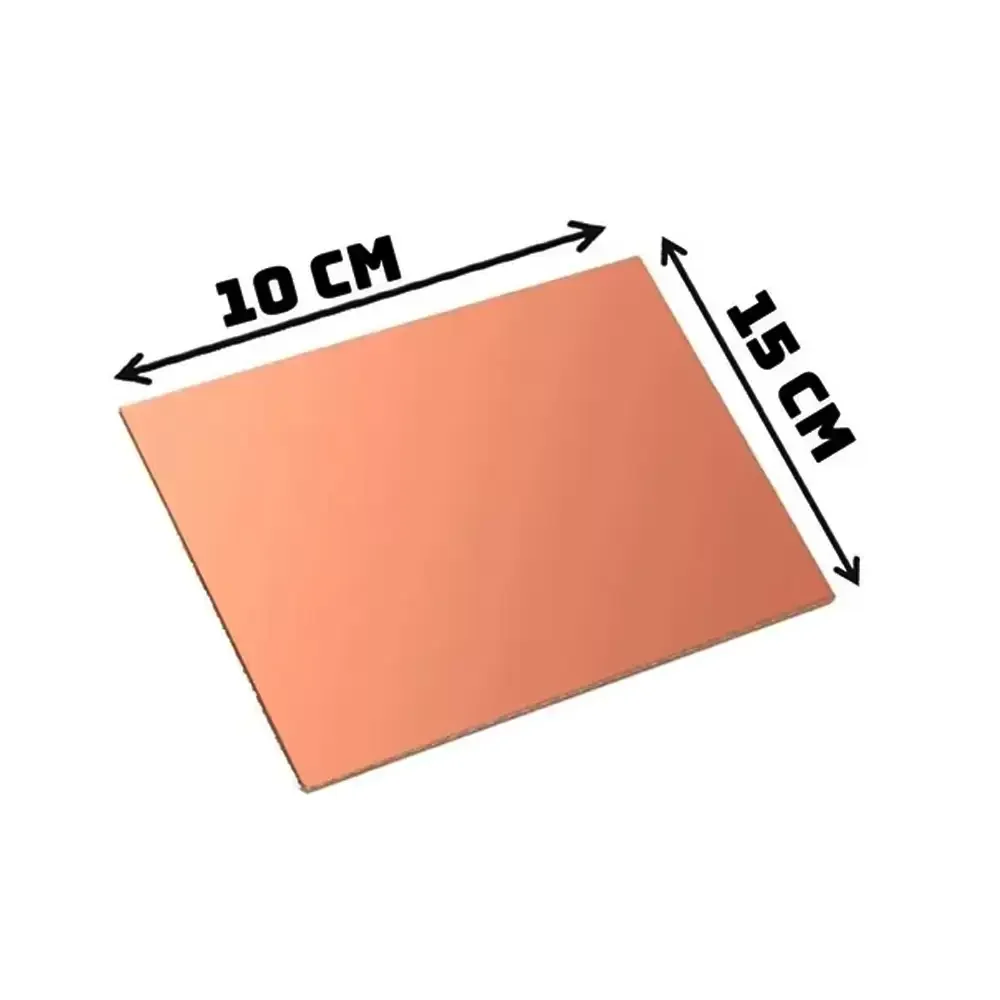 Placa Fenolica 10x15cm De Baquelita 1 Cara 690-462
