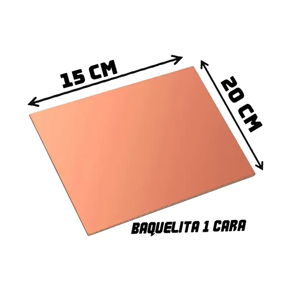 Placa Fenolica 15x20cm De Baquelita 1 Cara 690-472