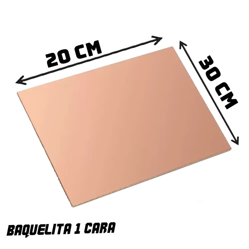 Placa Fenolica 20x30cm De Baquelita 1 Cara 690-487