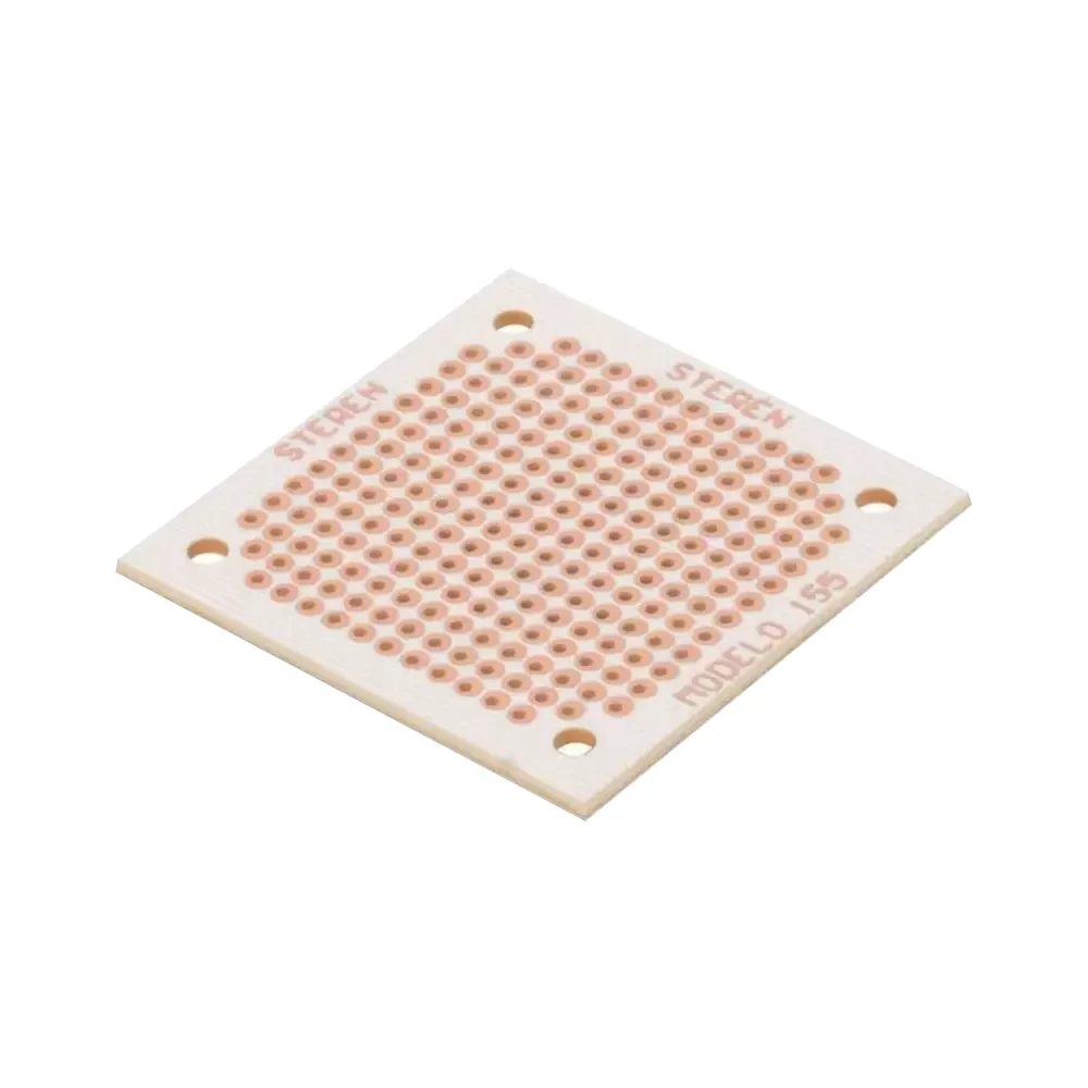 Placa Fenolica 4.5cm X 4.5cm Perforada 155
