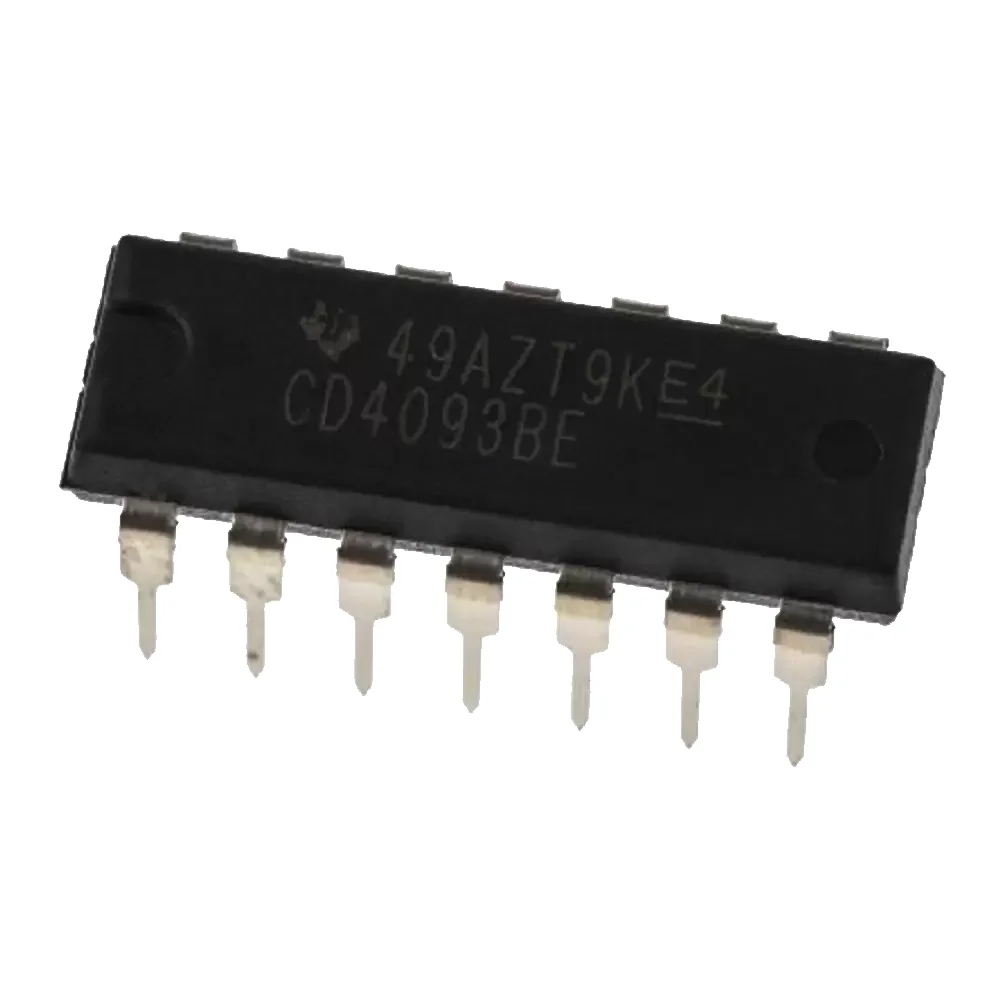 Cd4093 4 Compuertas Nand De 2 Entradas Cmos Trigger Schmitt