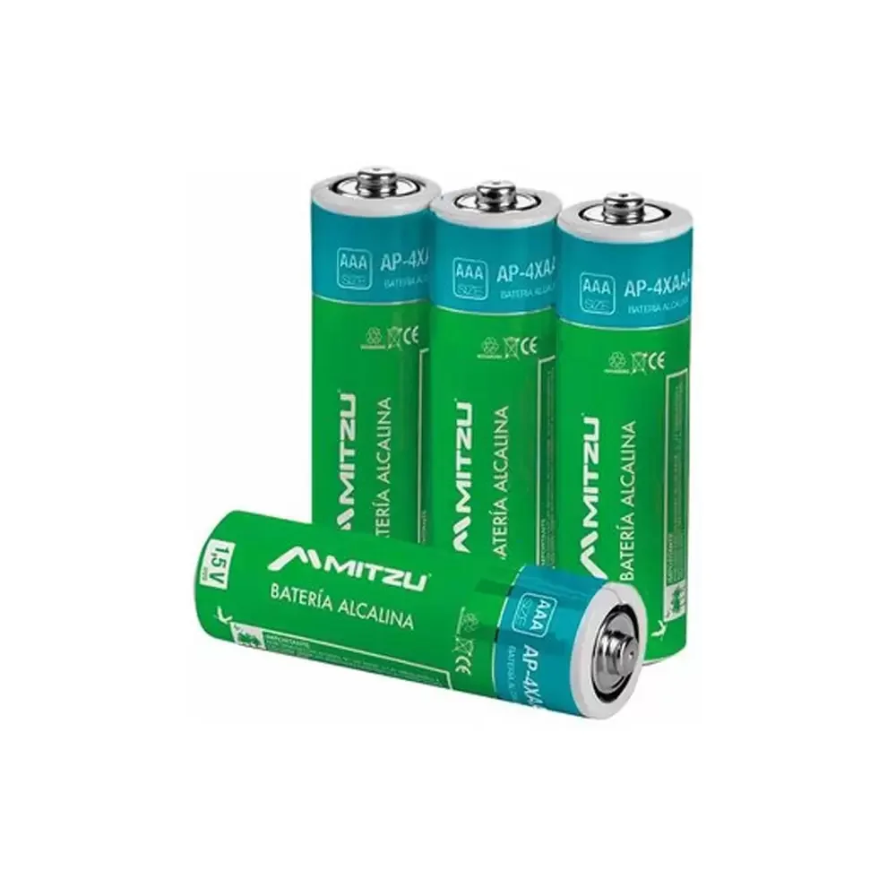 Pila Alcalina 1.5vcc Aaa 4 Pz/bl Mitzu