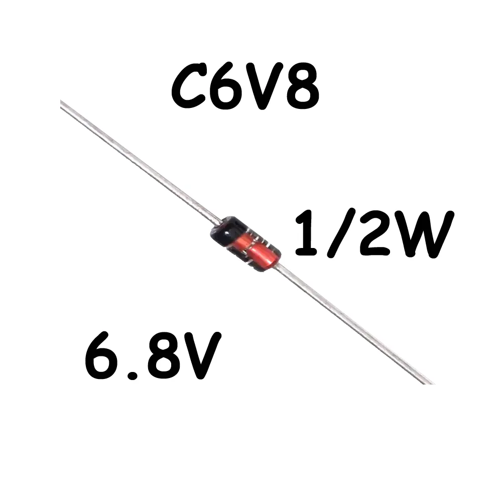 Diodo Zener 6.8v C6v8 1/2watt