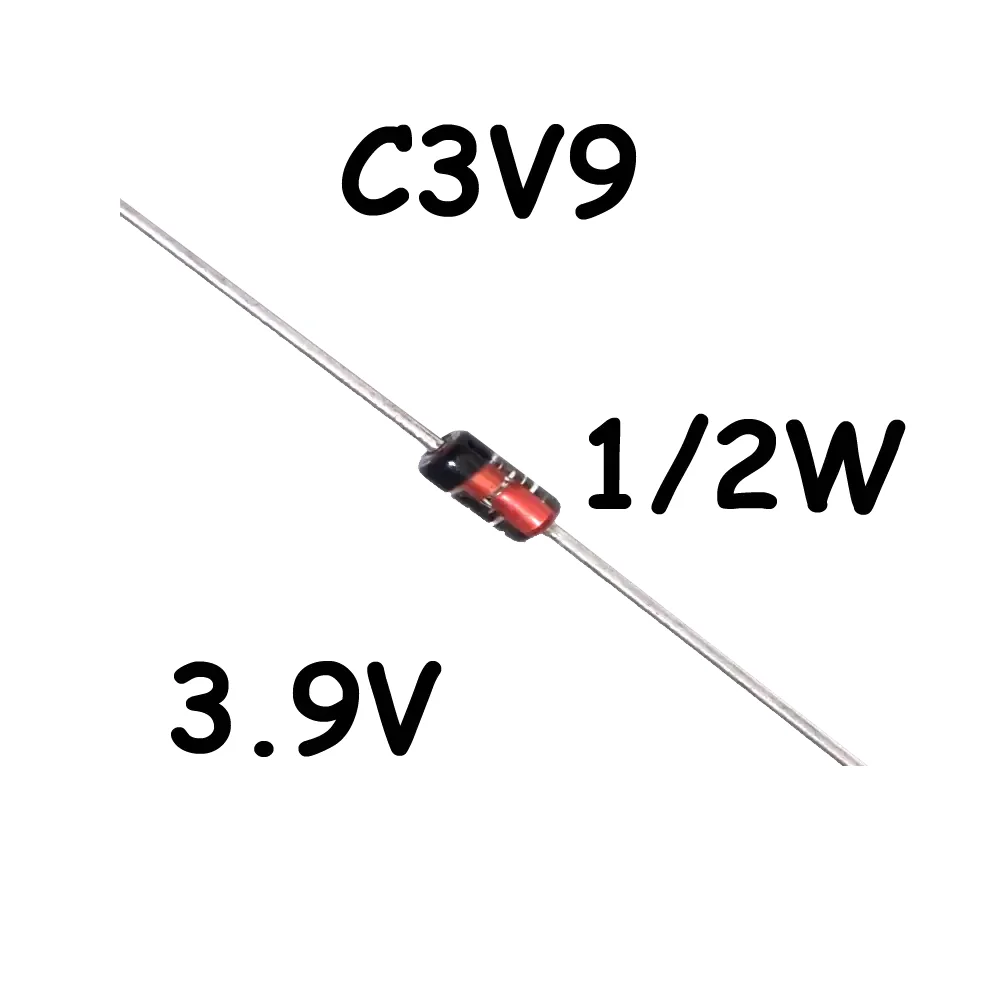 Diodo Zener 3.9v C3v9 1/2watt