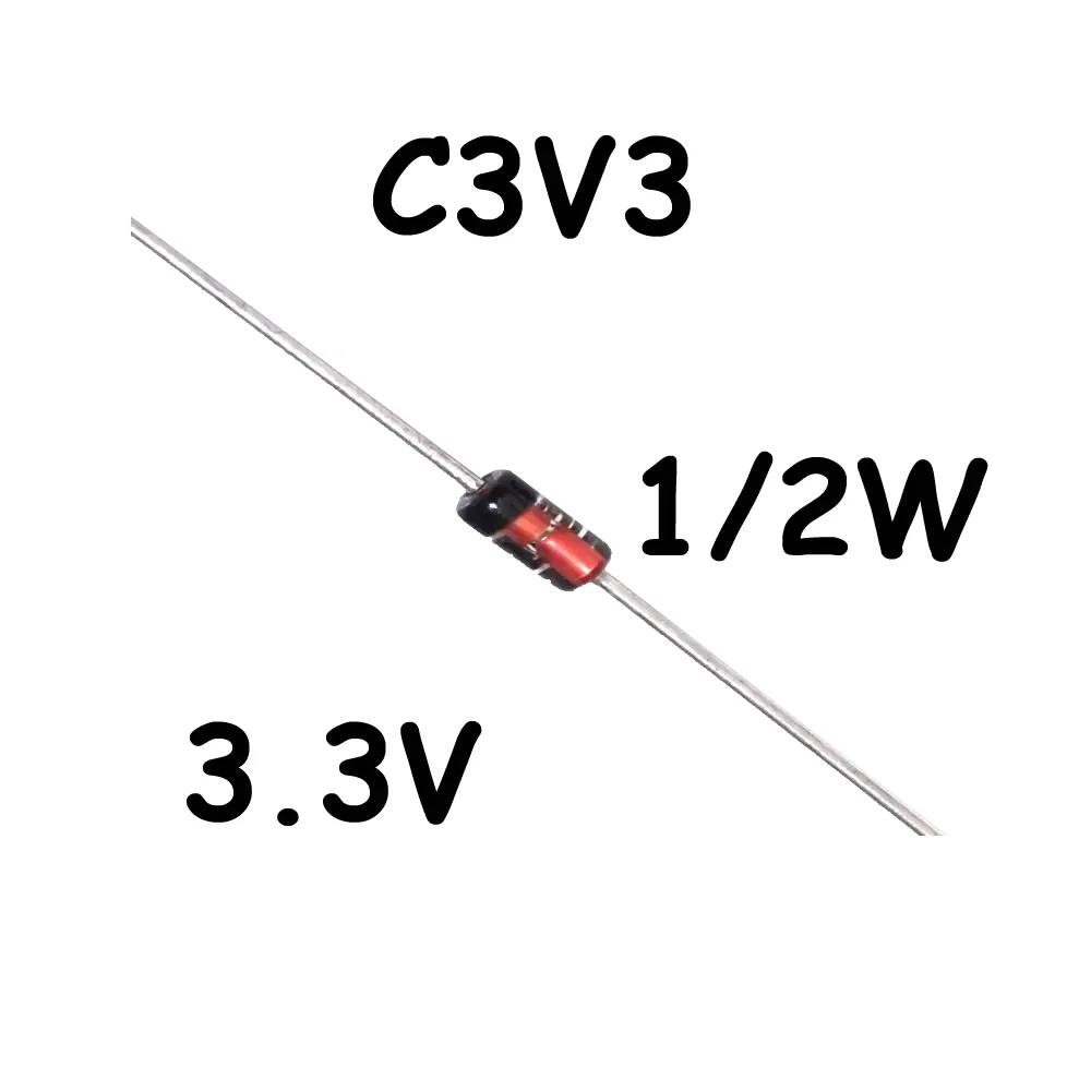 Diodo Zener 3.3v C3v3 1/2watt
