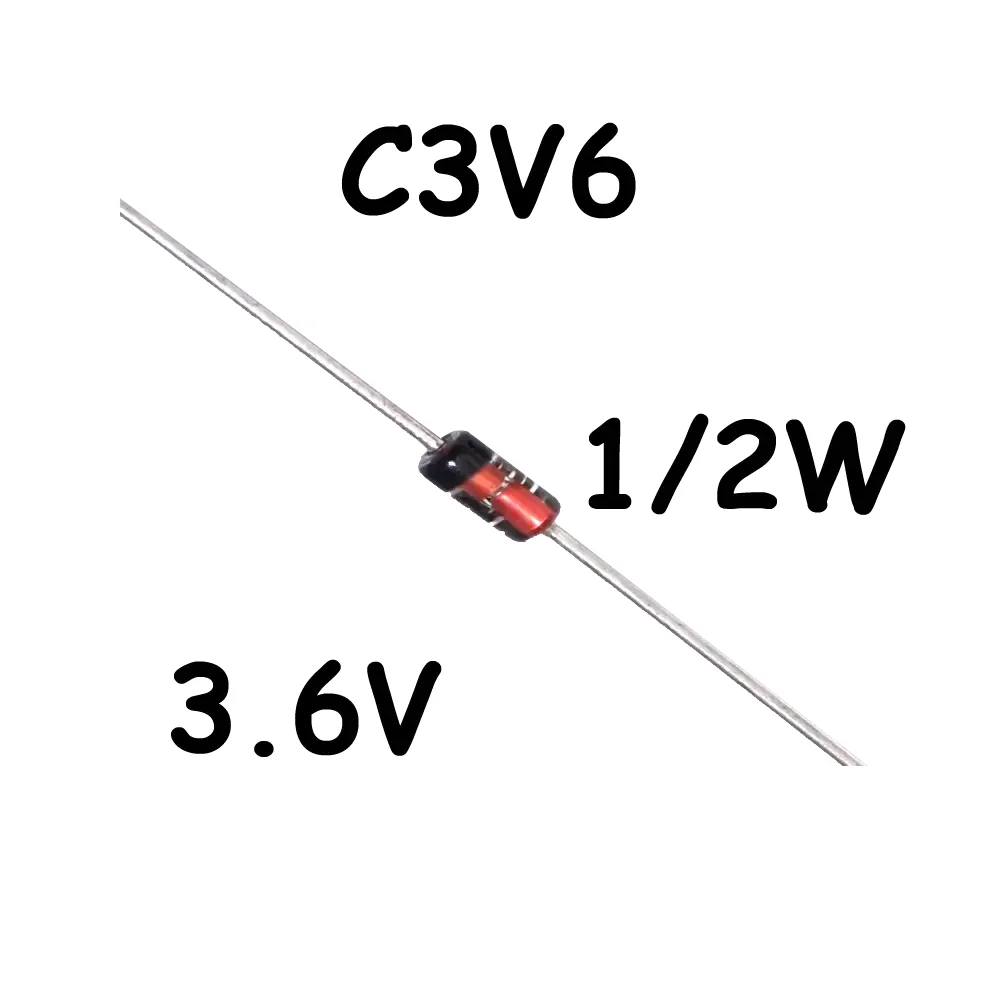 Diodo Zener 3.6v C3v6 1/2watt