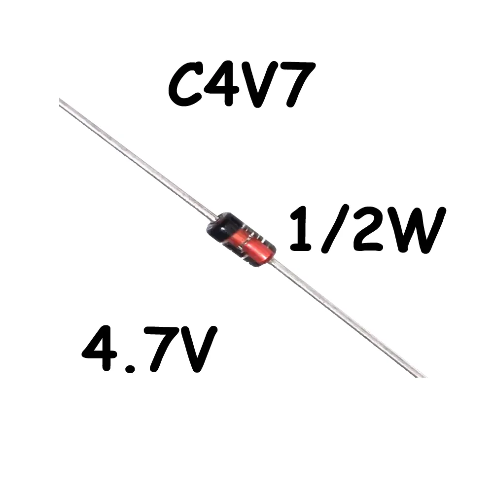 Diodo Zener 4.7v C4v7 1/2watt