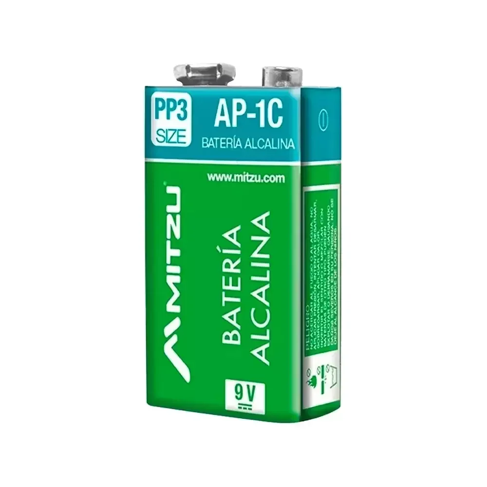 Pila 9v Alcalina Mitzu