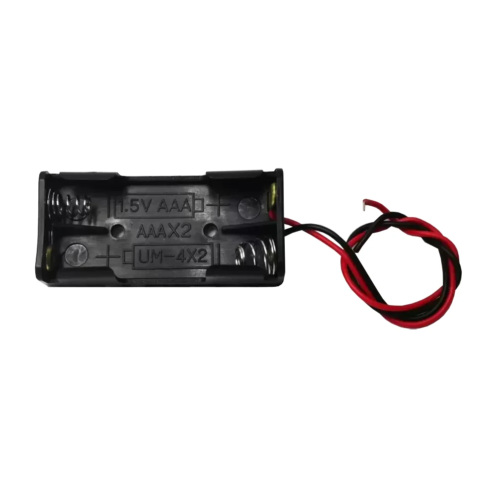 Porta Bateria C/cable Para 2 Pilas Aaa