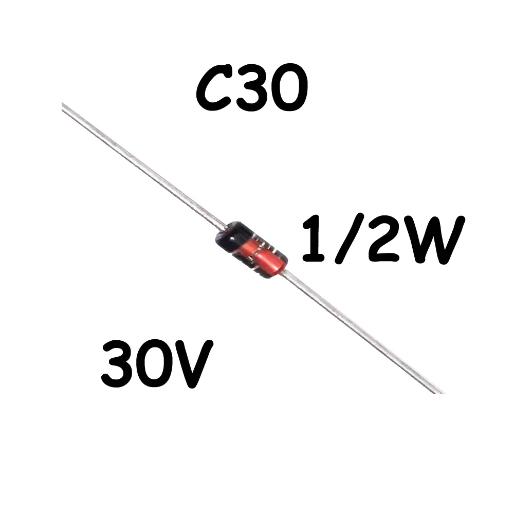 Diodo Zener 30v C30 1/2watt
