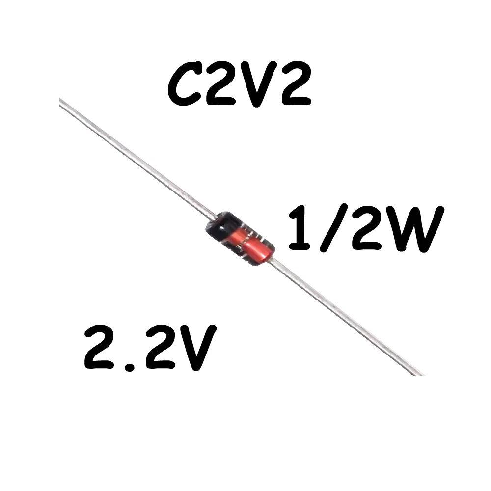 Diodo Zener 2.2v C2v2 1/2watt