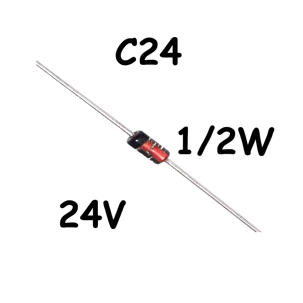 Diodo Zener 24v C24 1/2watt