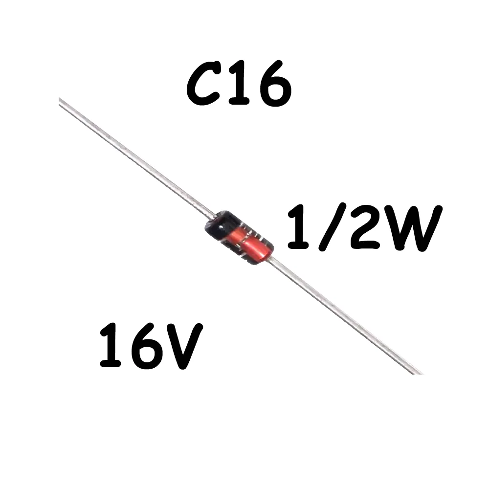 Diodo Zener 16v C16 1/2watt