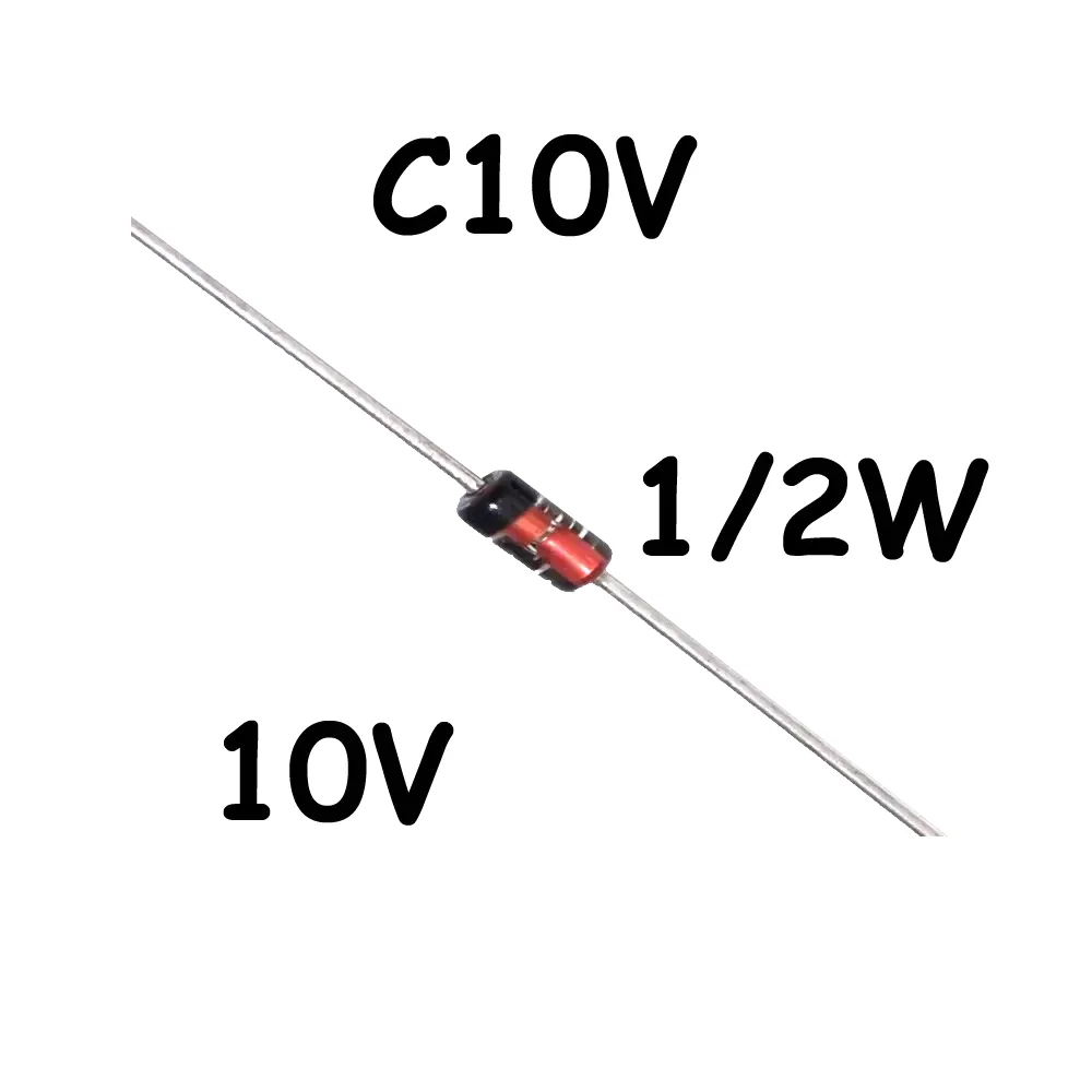 Diodo Zener 10v C10v 1/2watt