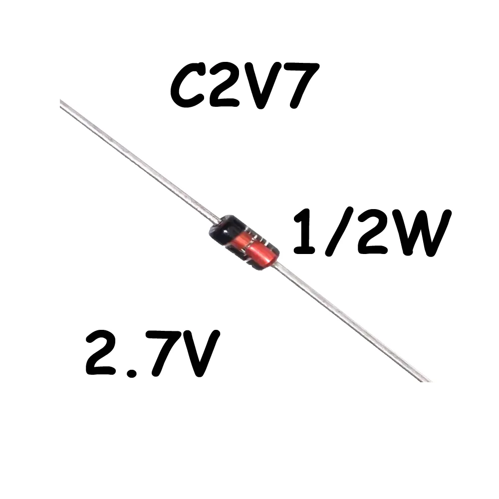 Diodo Zener 2.7v C2v7 1/2watt