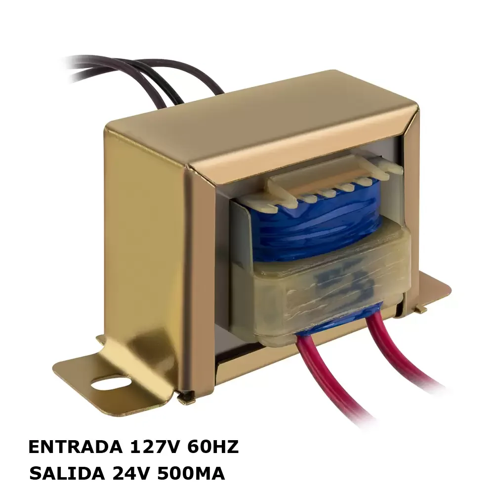 Transformador De 127vca De Entrada, A 24v Y 500 Miliamperes De Salida, Con Derivación Central Steren