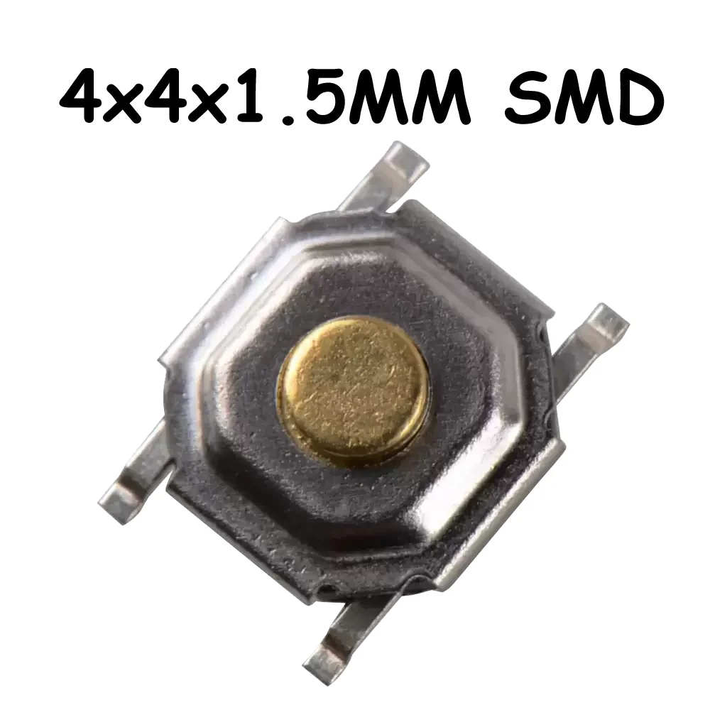 Boton Push Button 4x4x1.5 Superficial Smd 4 Pines
