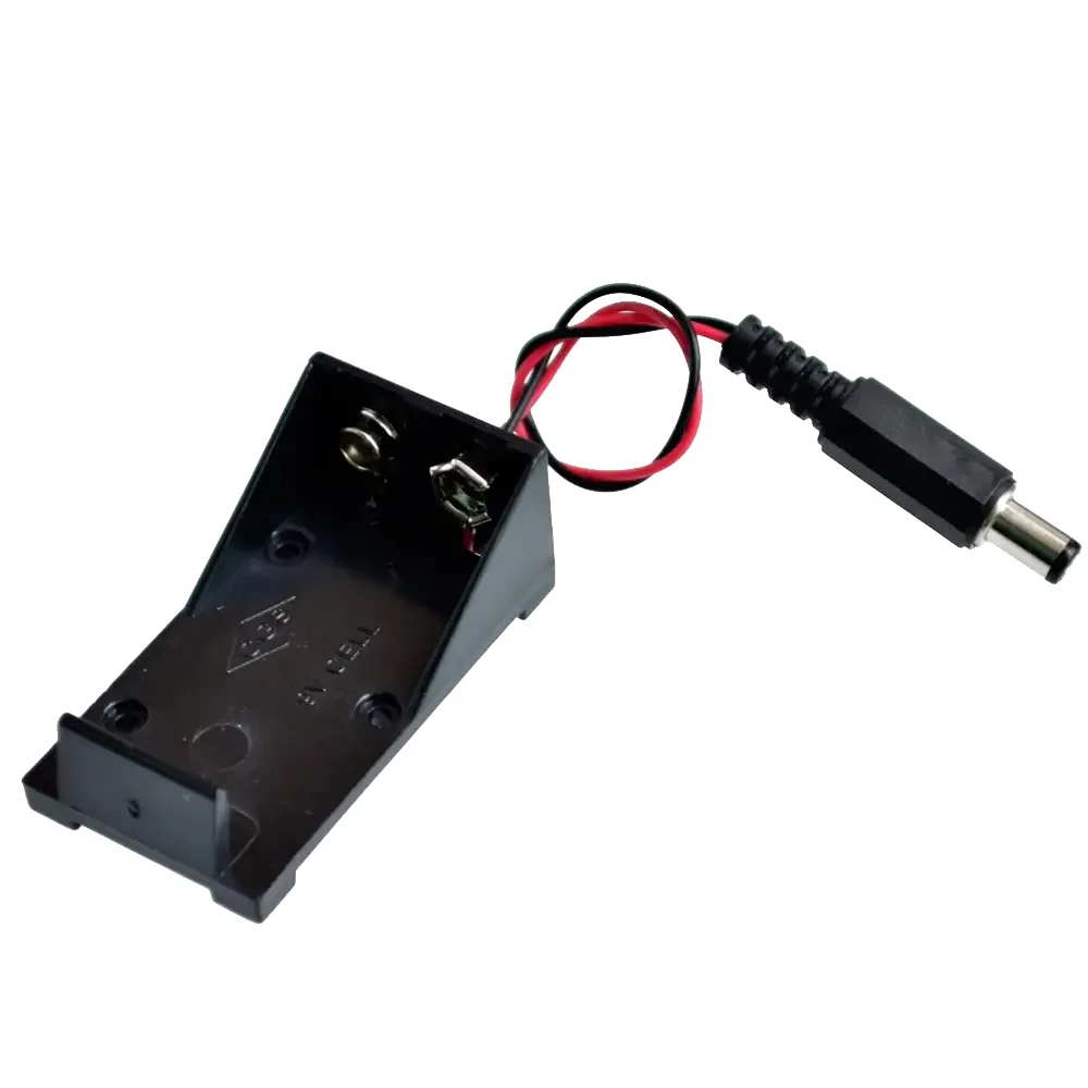 Porta Bateria Para Pila De 9v Con Plug 2.1 Compatible Con Arduino