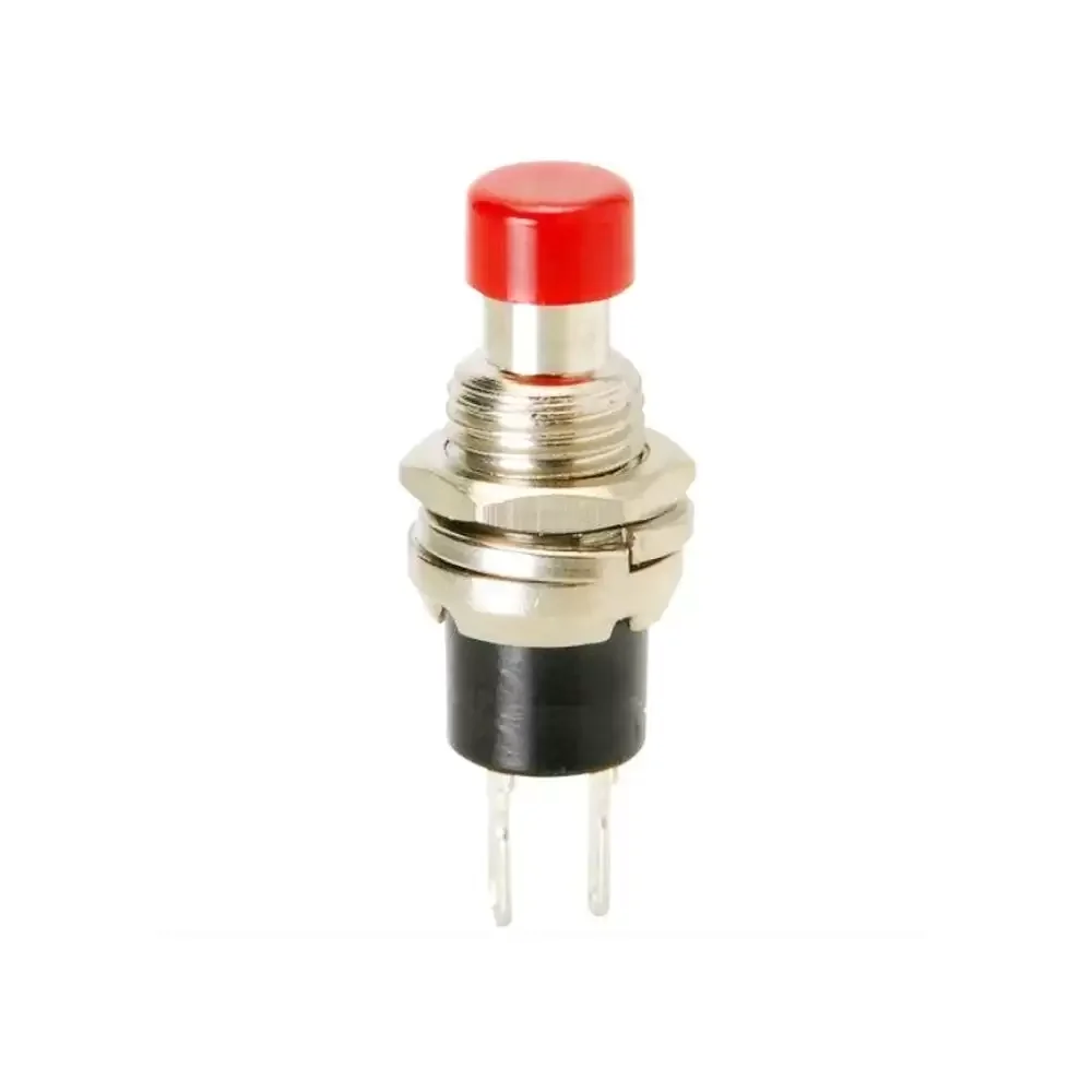 Push Button Normalmente Abierto Color Rojo