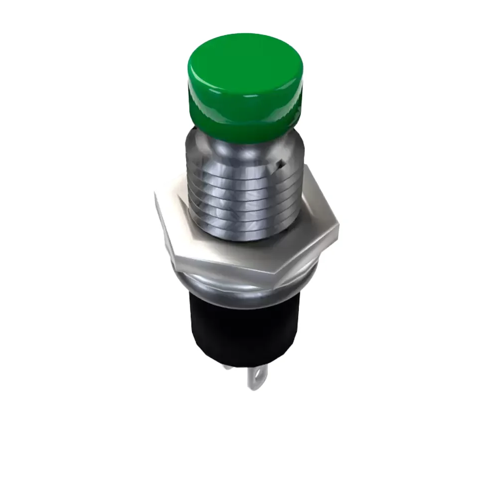 Push Button Normalmente Abierto De 6mm De Diametro Verde