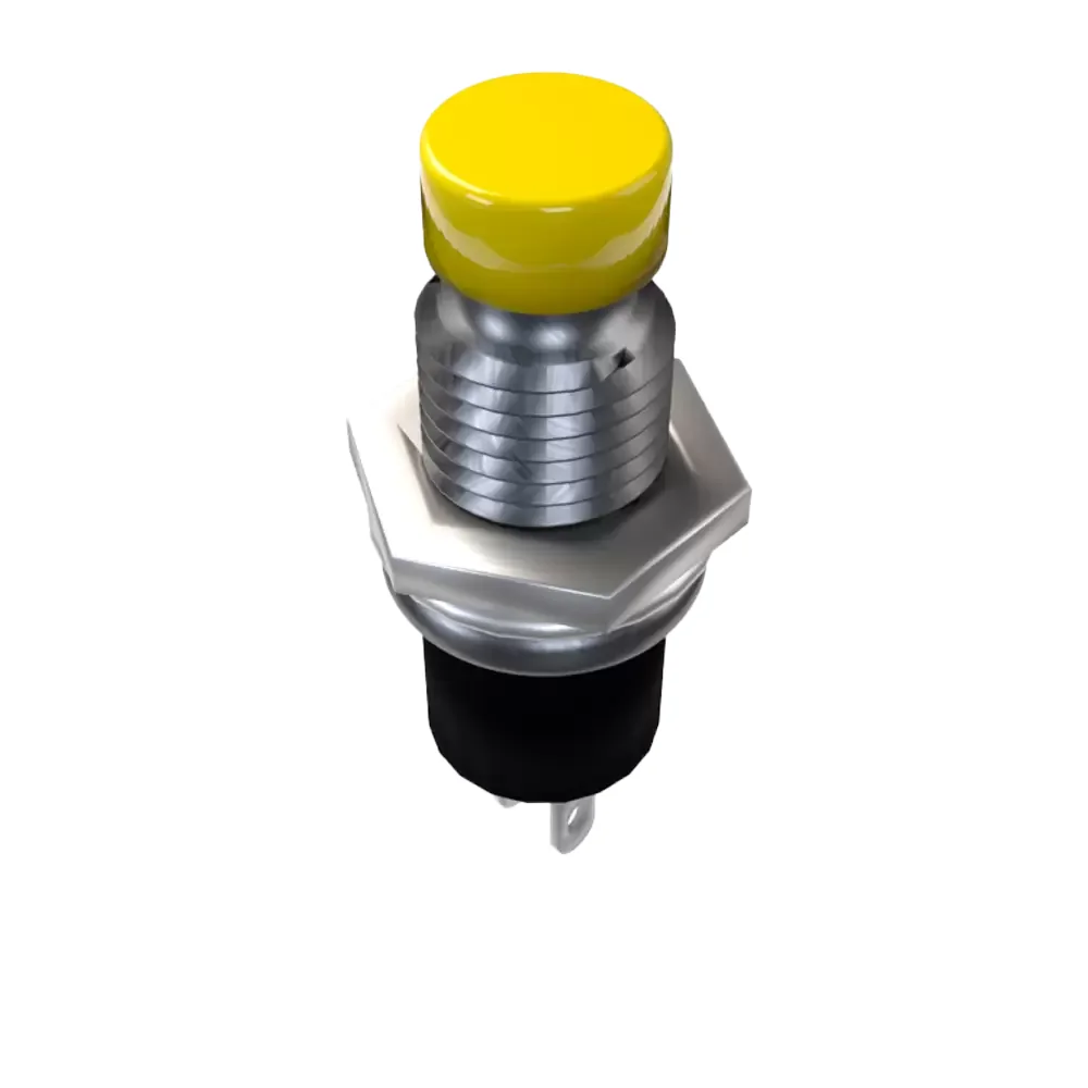Push Button Normalmente Abierto De 6mm De Diametro Amarillo