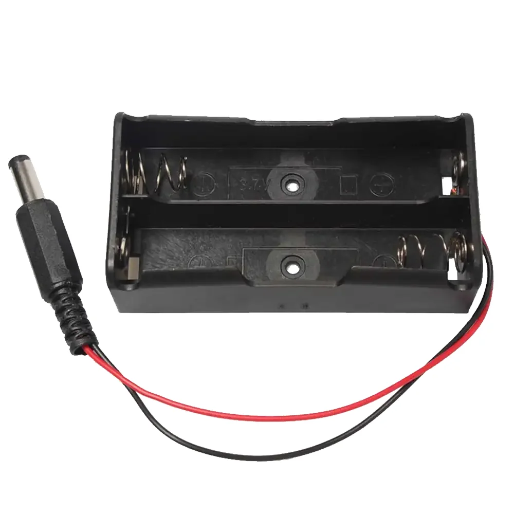 Porta Baterias De 2 Pilas Tipo 18650 Con Plug 2.1 Compatible Con Arduino