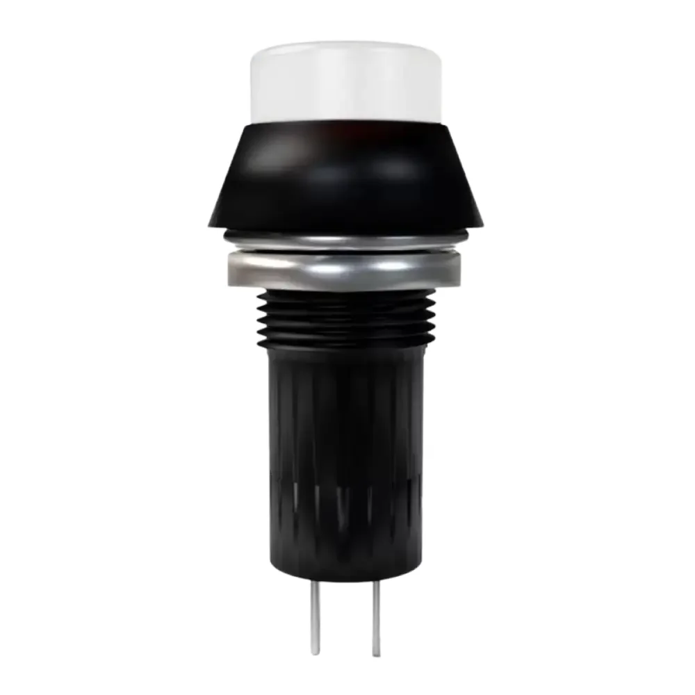 Push Button O Botón Blanco Circular Con Enclave De 12mm De Diámetro Y 3a Pbs-11a Switch