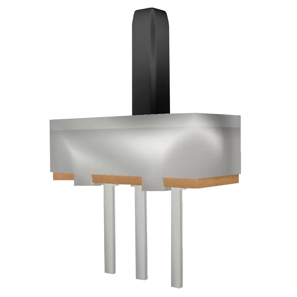 Switch Mini Palanca De 5mm Deslizable De 2 Polos 1 Tiro 3 Pines 30v 0.3a