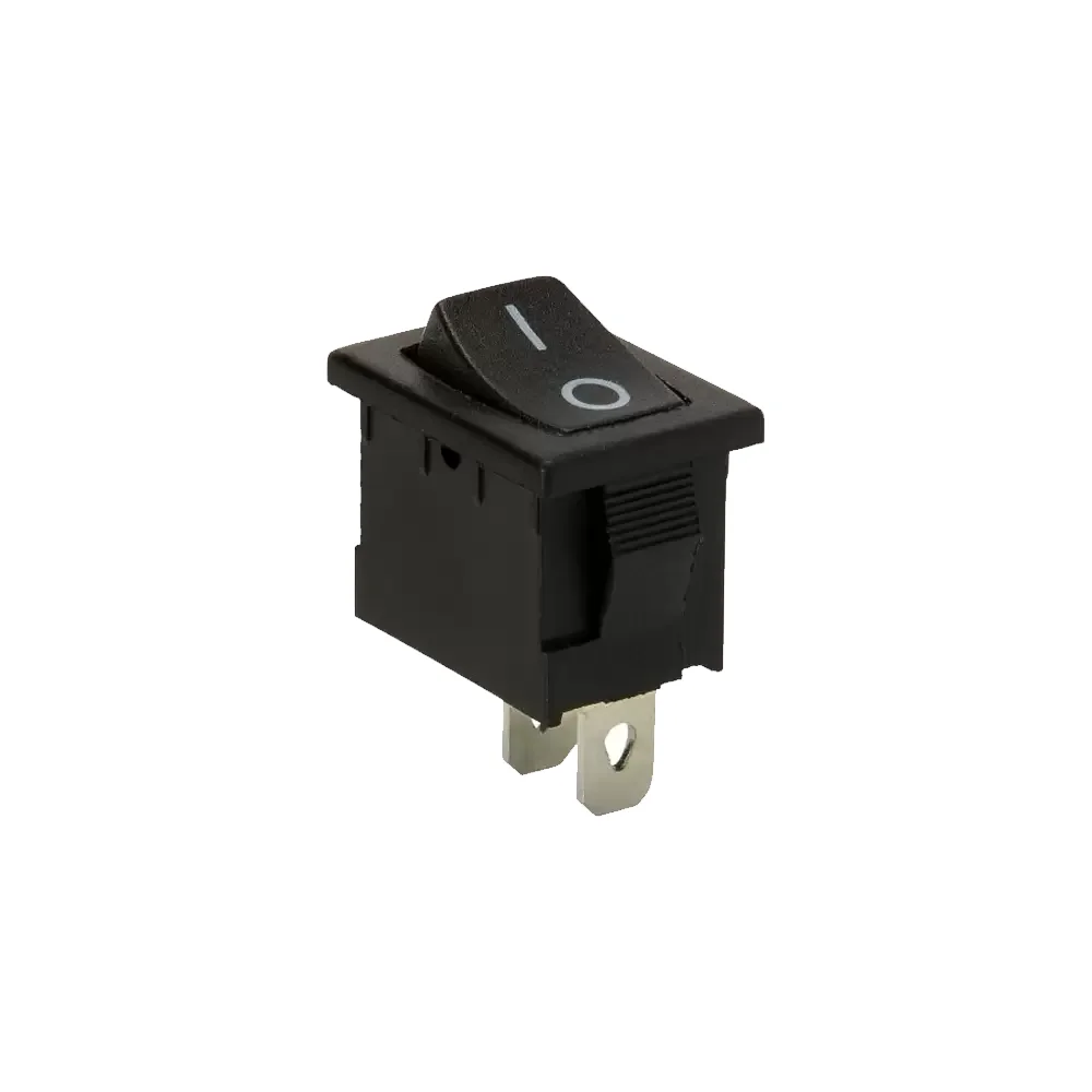 Mini Switch De Balancín Negro On Off 3a 250vac ó 6a 125vac 10x15mm