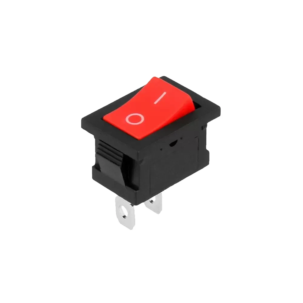 Mini Switch De Balancín Rojo On Off 3a 250vac O 6a 125vac 14x8.5mm