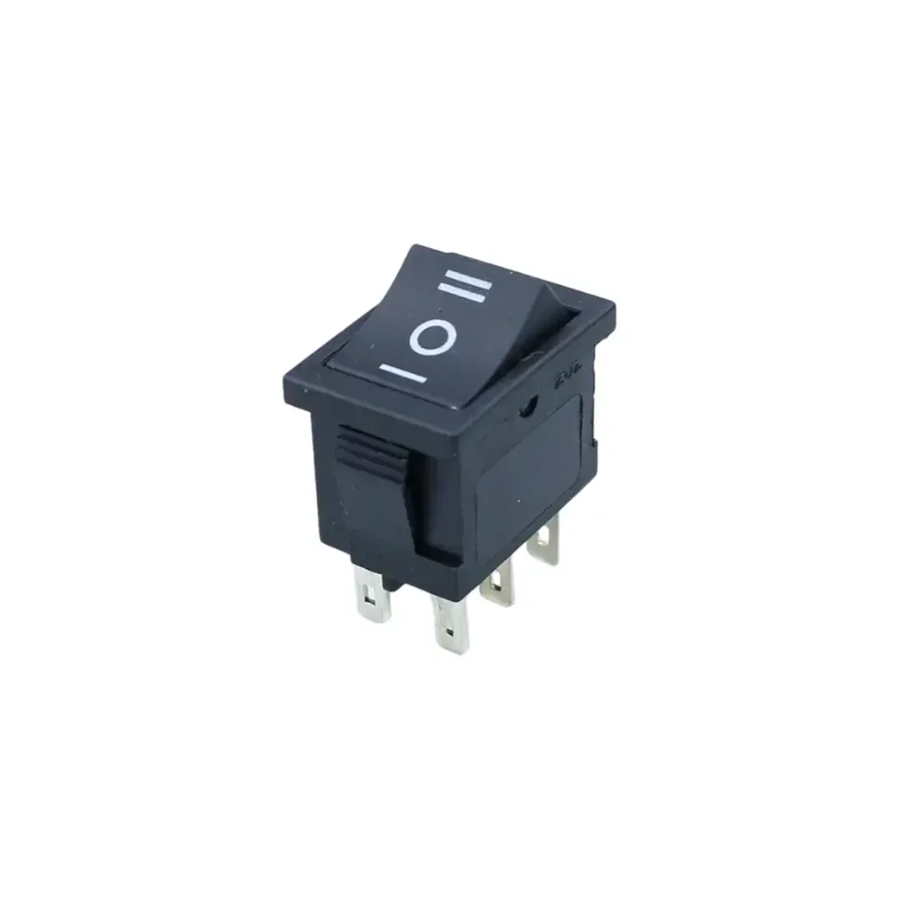 Mini Switch Doble Posición 6 Pines 6a/250vac On Off On 21x15mm Kcd1