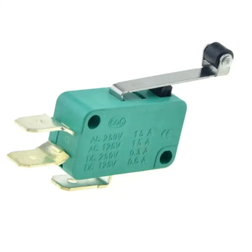 Micro Switch Final De Carrera Con Rodillo Palanca 2.8cm 3 Terminales 125-250v 16a