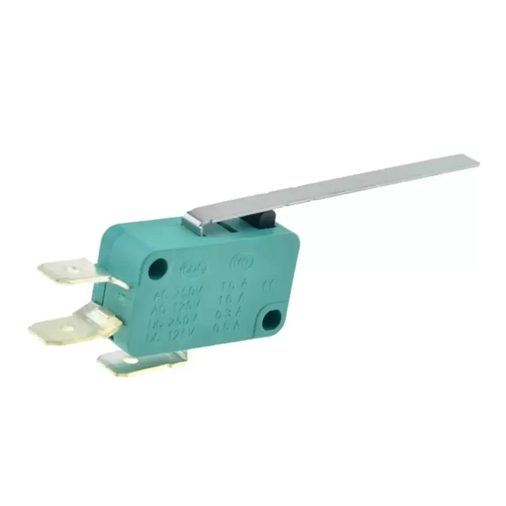 Micro Switch Final De Carrera Palanca 5.3cm 3 Terminales 125-250v 16a