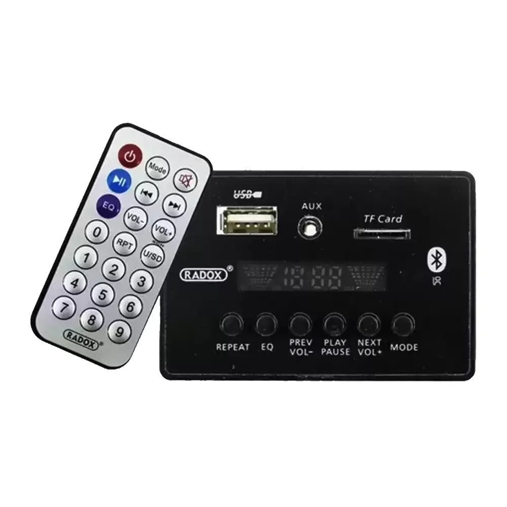 Módulo Mp3 Usb/ Microsd / Bluetooth/ Auxiliar/ Fm + Control Remoto