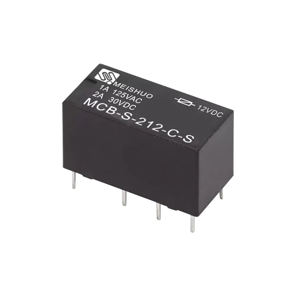 Relevador Relay 12v 2 Polos 2 Tiros 125vac 1a O 30vdc 2a Mcb-s-212-c-s 8 Pines
