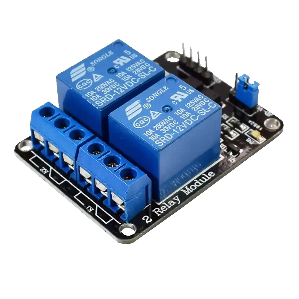 Modulo Relevador De 2 Canales A 12v 10a Lowlevel Relay