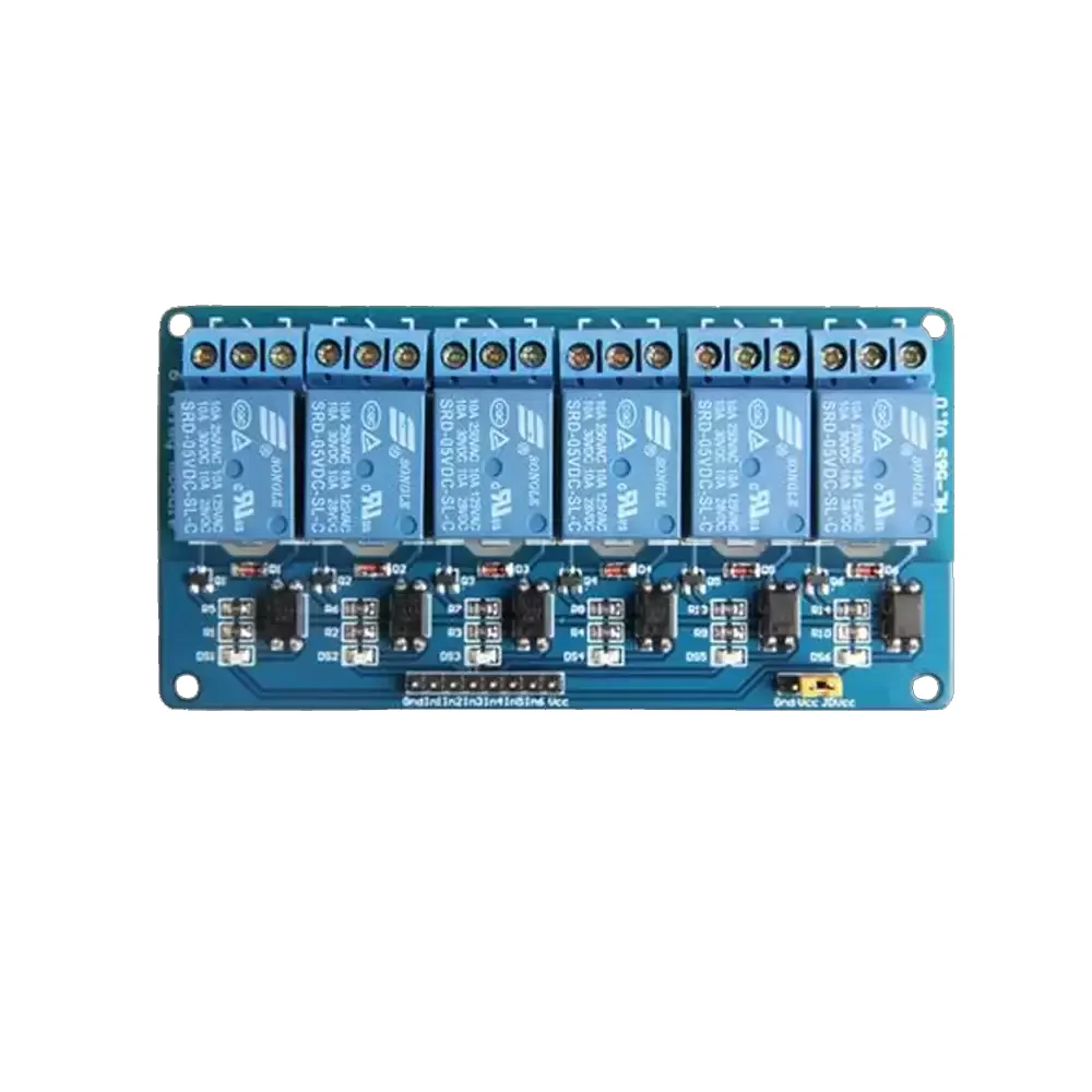 Módulo Relevador De 6 Canales A 5v 10a Lowlevel Relay