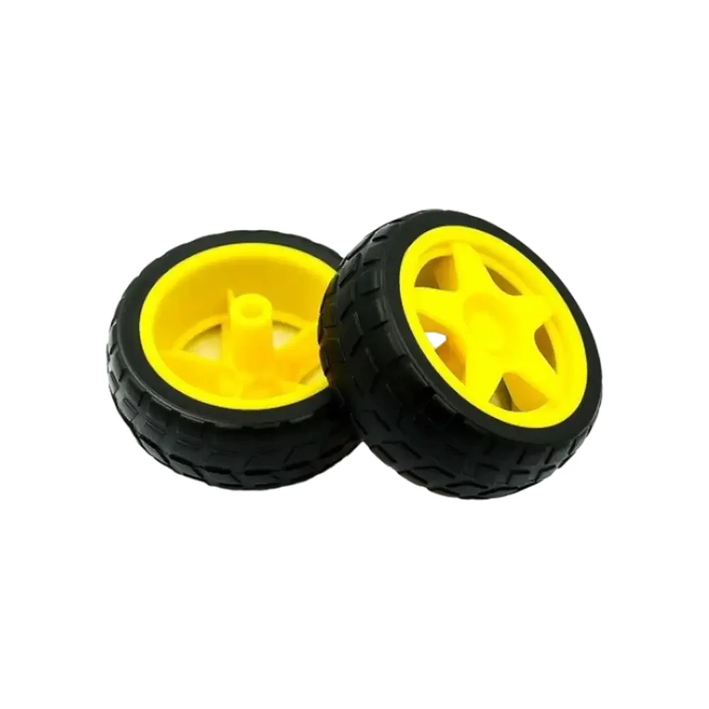 Llanta Para Motorreductor Amarilla Economica