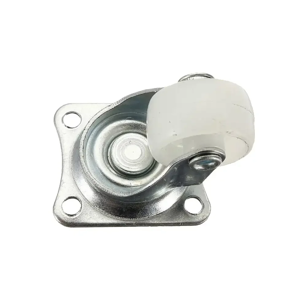 Rueda Loca Blanca De 1" Plástico Y Metal