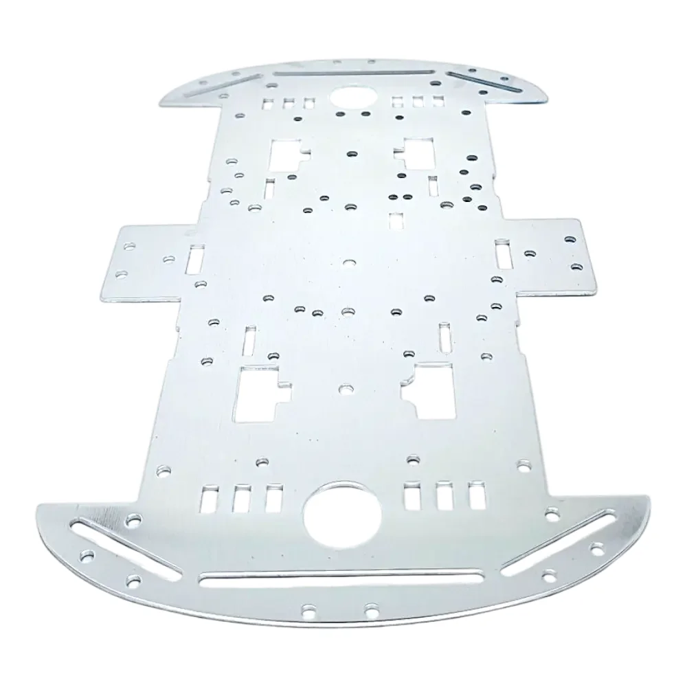 Base De Aluminio Para Chasis De Carro Robot 4wd