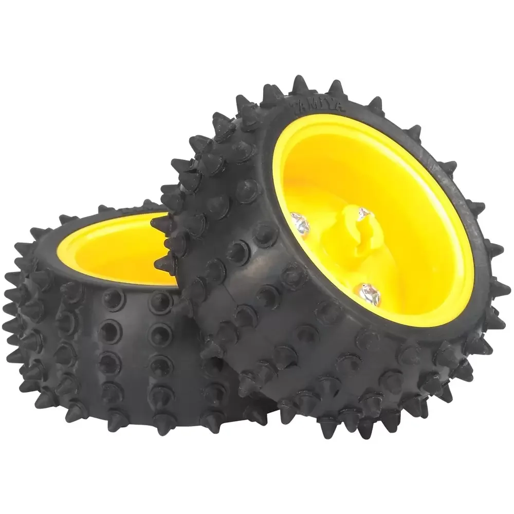 Par De Llantas Tamiya 70194 De Motorreductor Diametro 65mm Ancho 26mm Con Eje De 3 O 4mm
