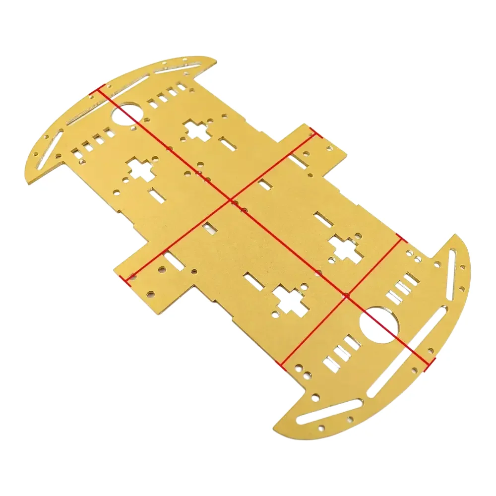 Base De Acrilico Para Chasis De Carro Robot 4wd
