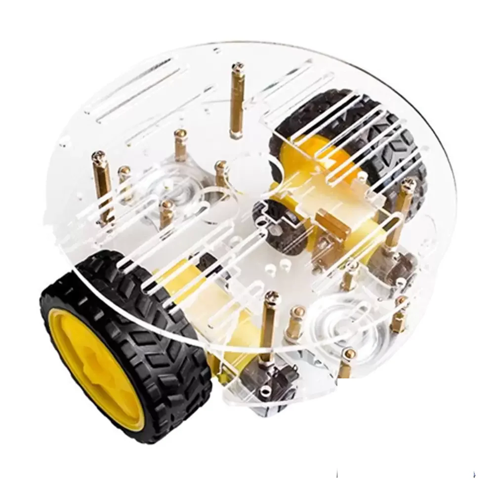 Chasis Circular De Rueda Loca 2 Ruedas Locas Y 2 Llantas 2wd