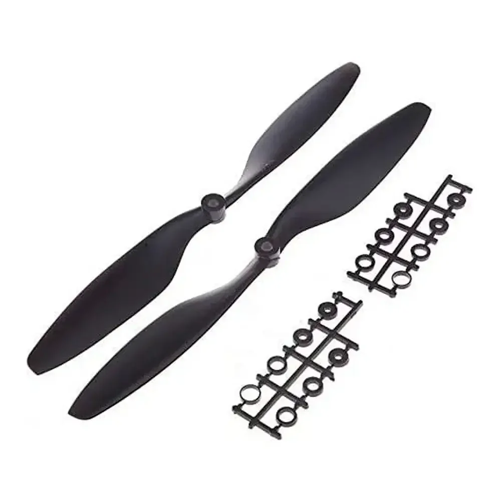 Par De Helices Propelas Para Dron Brushless Nylon 12.5x2.5 Cm Negro