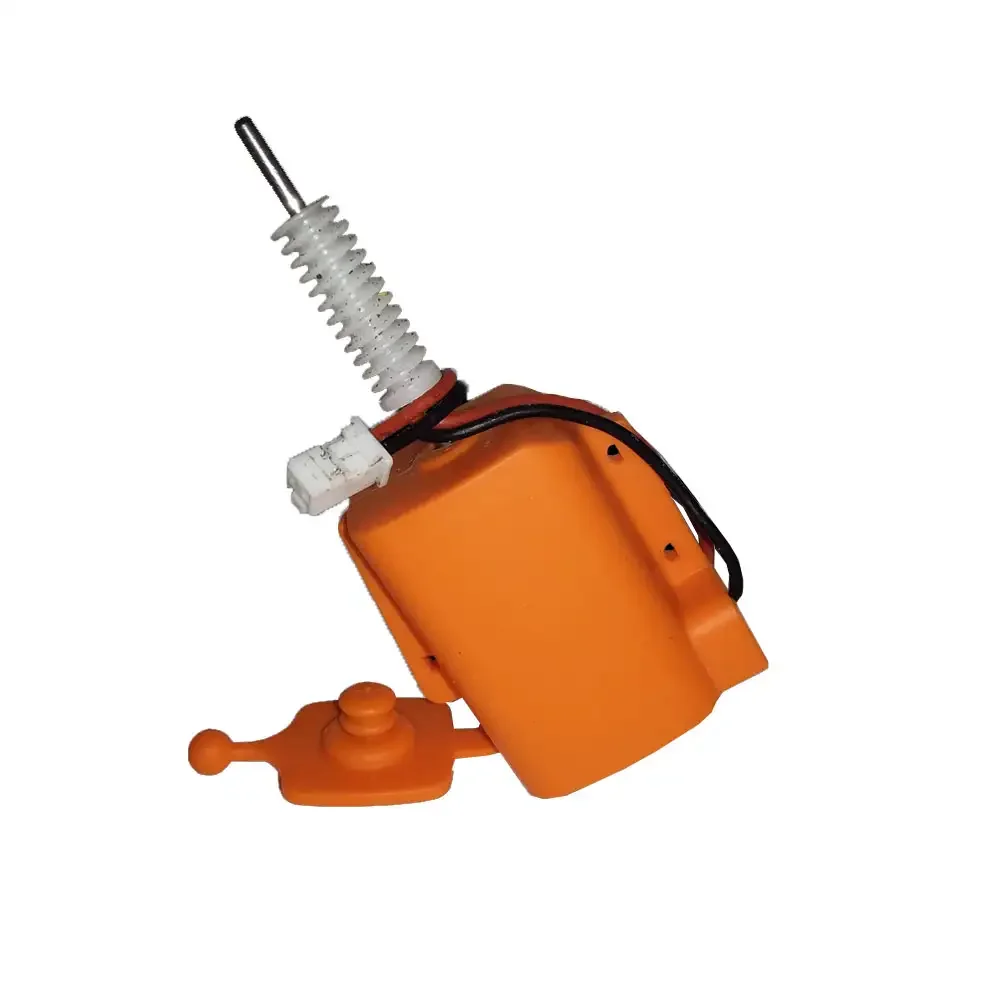 Motor Dc 3-12v Eje De 3.6 Cm Con Engranaje Espiral Protector Naranja