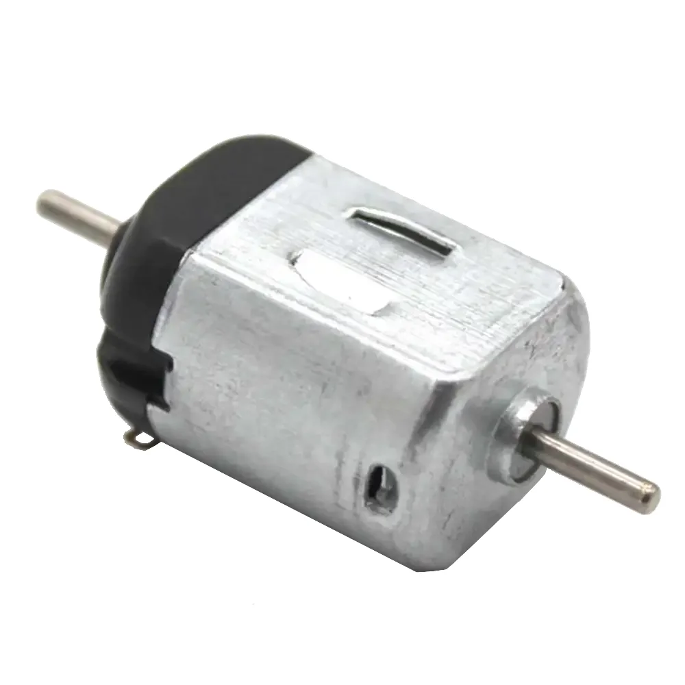 Motor 3v A 5v Doble Eje De 11,000rpm 25x20x15mm A 300ma Con Eje 8x2mm 1355
