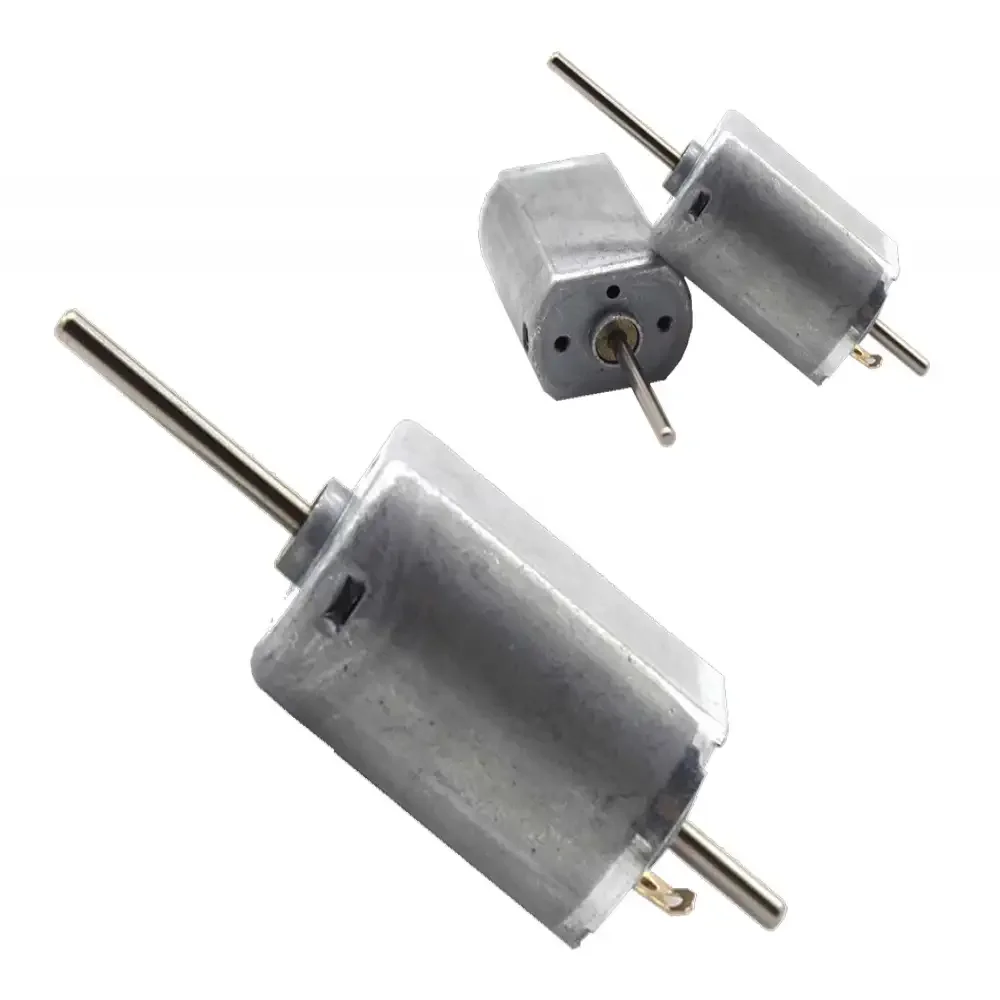 Motor Doble Eje 3v A 6v De 4,7500rpm 25x15x10mm A 200ma Con Eje De 18mm Y 8mm